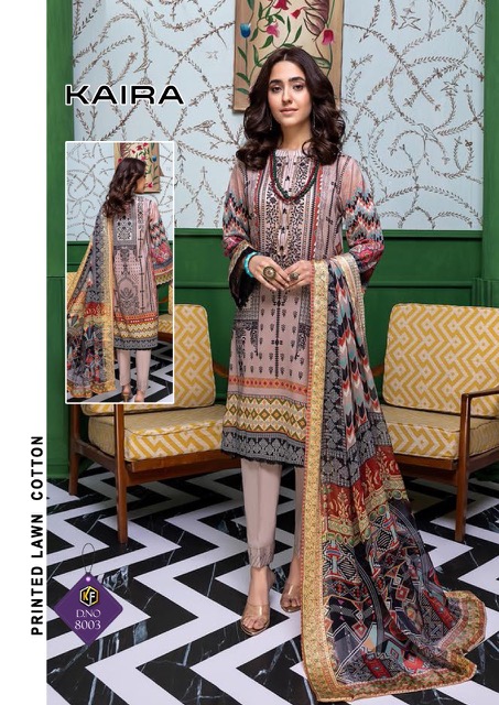 Keval Kaira Vol-8 Designer Karachi Cotton Dress Materials